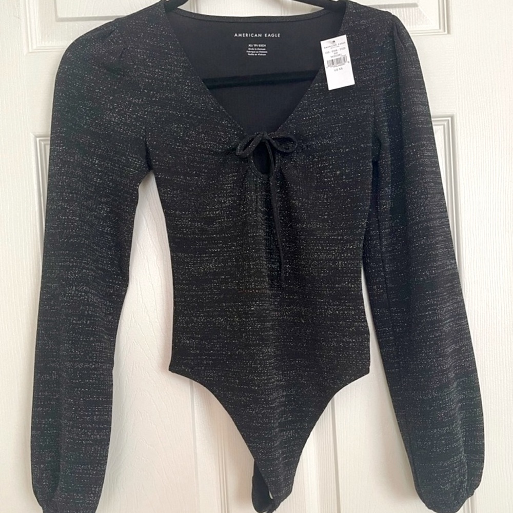 New American Eagle Outfitters Glittery Bodysuit